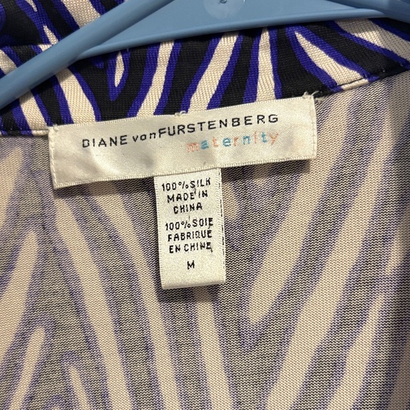 Diane Von Furstenberg Maternity geometric Long Sleeve Dress Medium - Picture 2 of 11